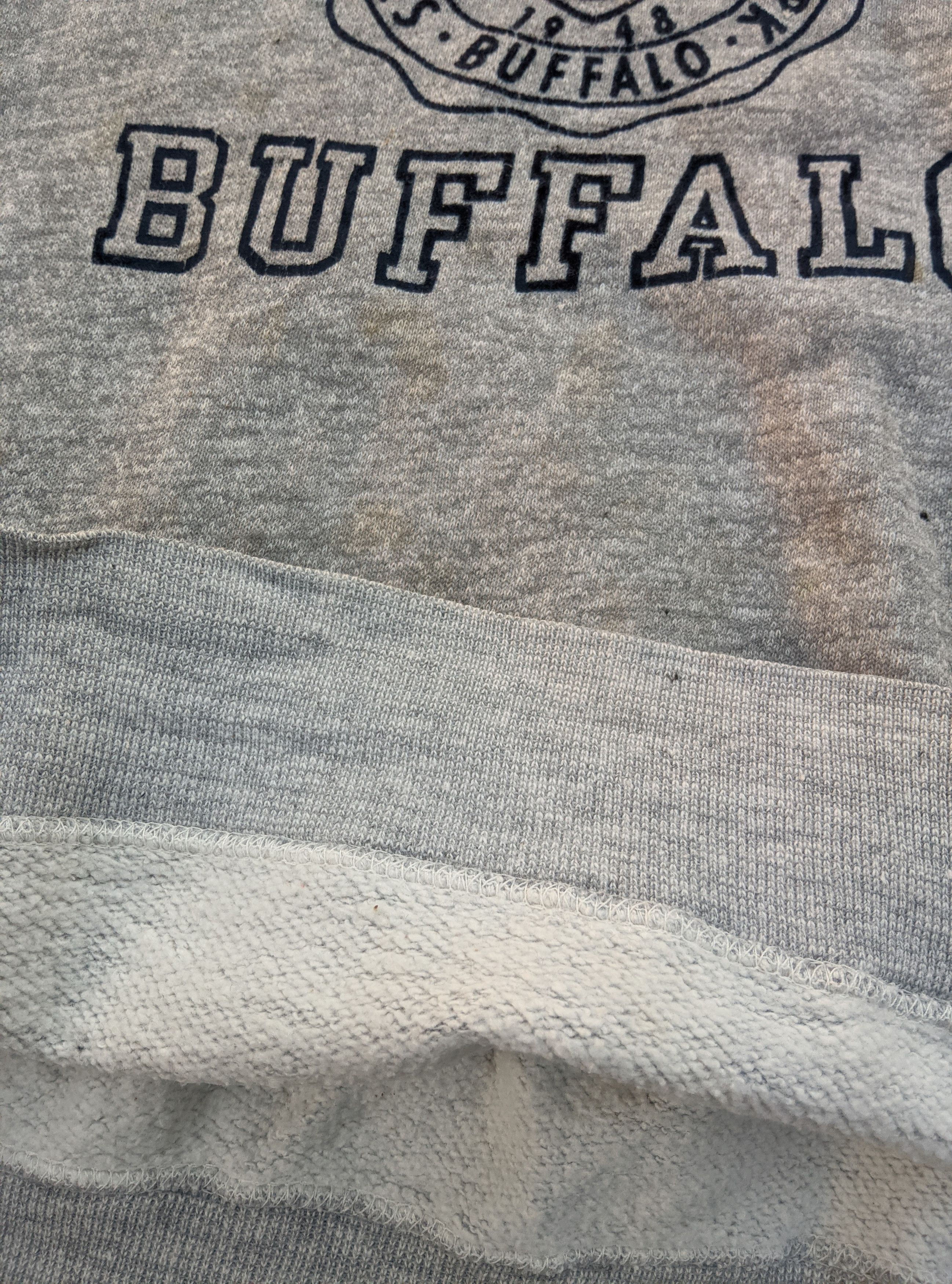 Vintage Vintage 60s distressed Buffalo university sweatshirt thrash Size US XL / EU 56 / 4 - 5 Thumbnail