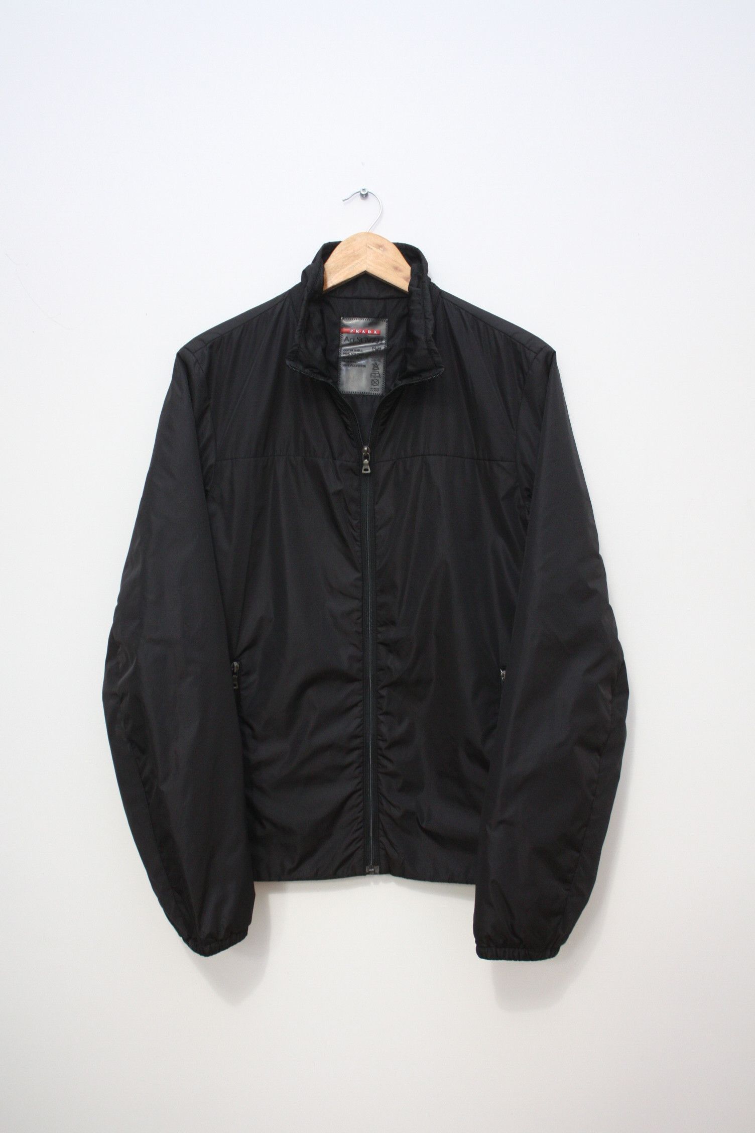 Prada Black Lightweight Men's Jacket 48 Art.SGV732