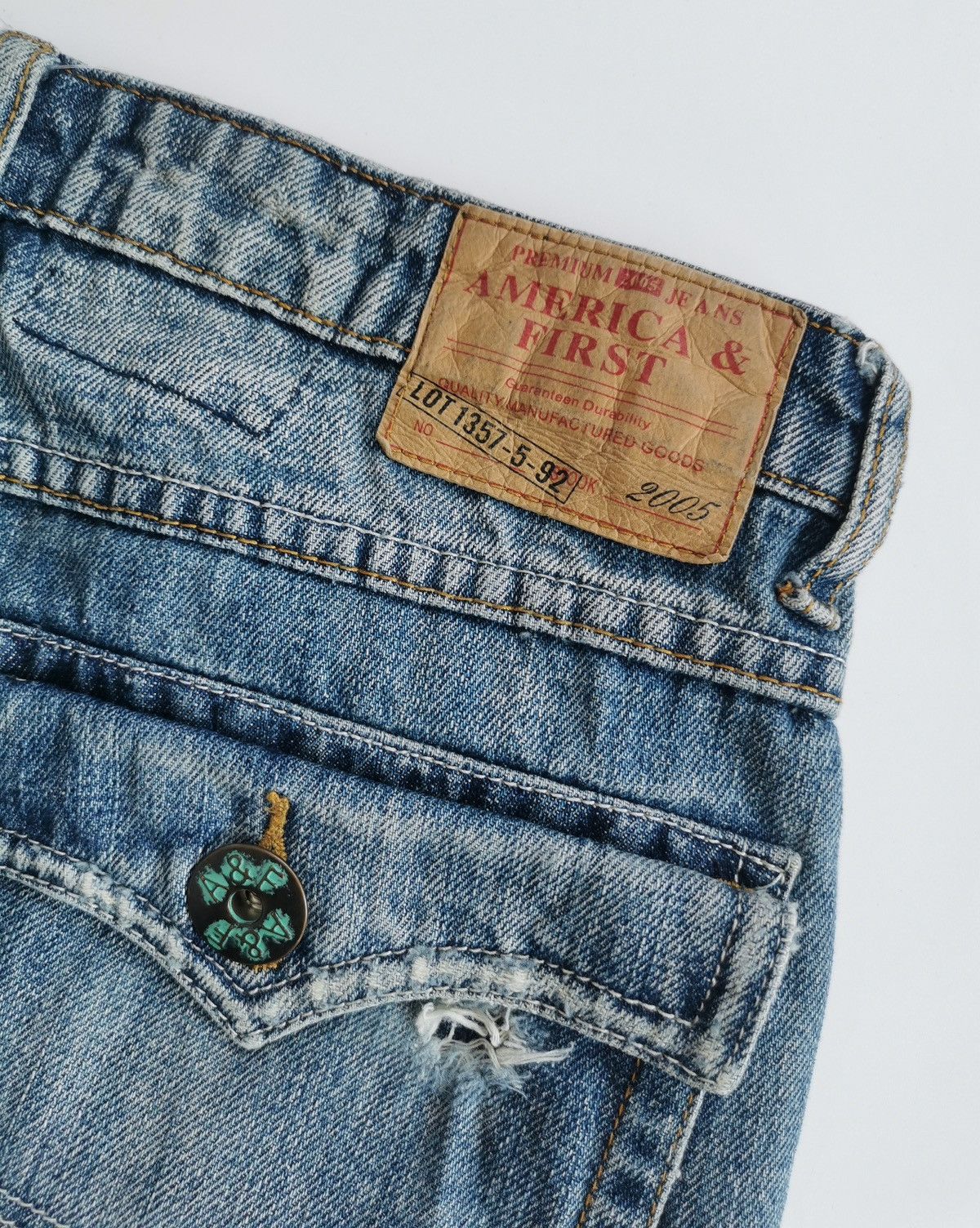 Vintage America & First Bootcut Vintage Denim Jeans Size US 30 / EU 46 - 7 Thumbnail