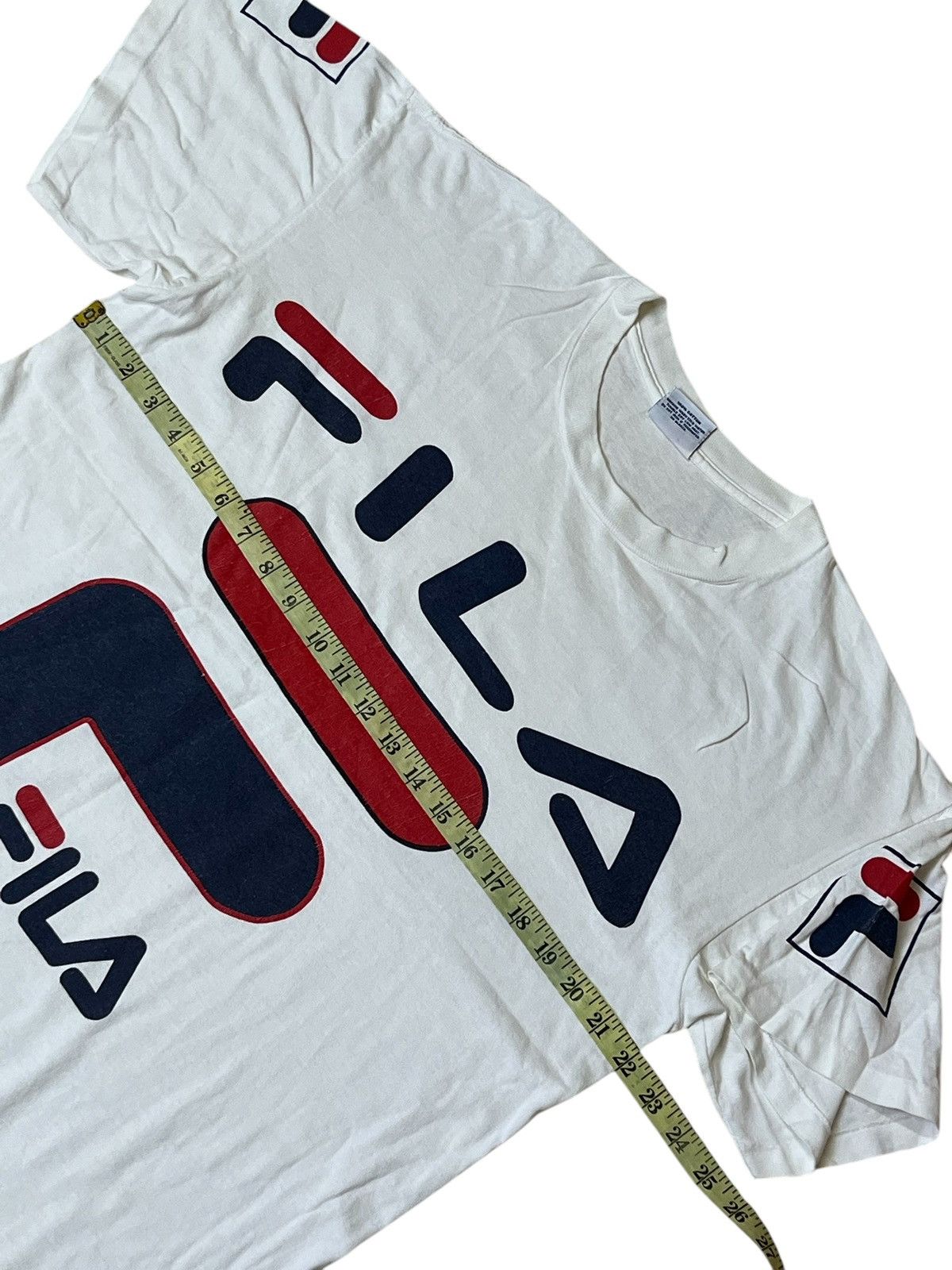 Fila ARCHIVE VINTAGE 90s FILA BIG LOGO SPELLOUT TEE SHIRT Size US L / EU 52-54 / 3 - 10 Thumbnail
