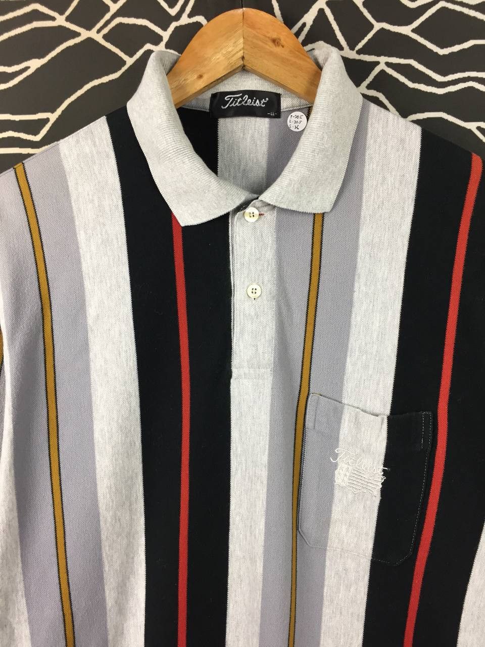 Titleist Vtg Titleist Vertical Striped Golf Polo Long Sleeve Shirt Size US M / EU 48-50 / 2 - 3 Thumbnail
