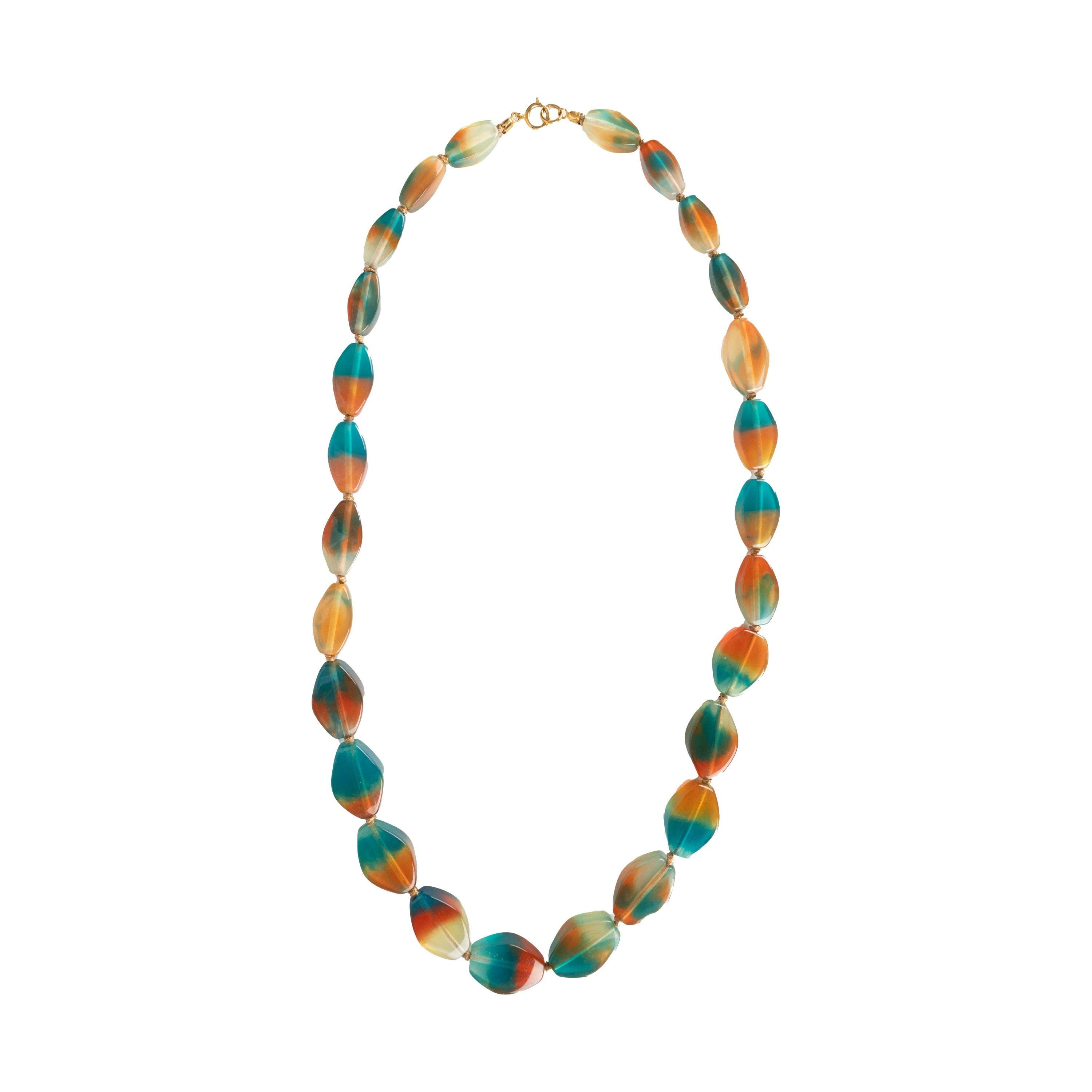 image of Vintage Collection Privee Collection Privee Multicolor Bead Necklace in Black, Women's