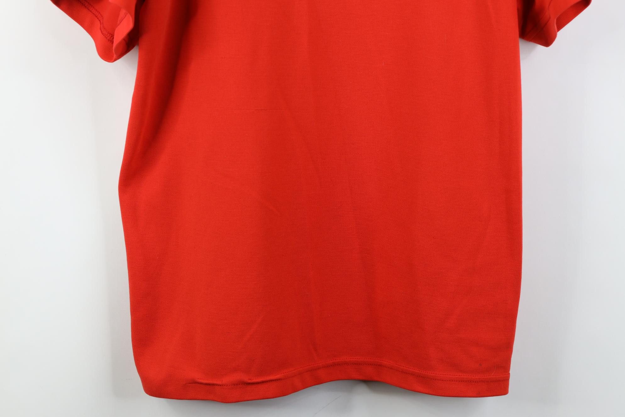 Adidas Vintage 90s Adidas Thermal Knit Short Sleeve T-Shirt Red Size US M / EU 48-50 / 2 - 3 Thumbnail