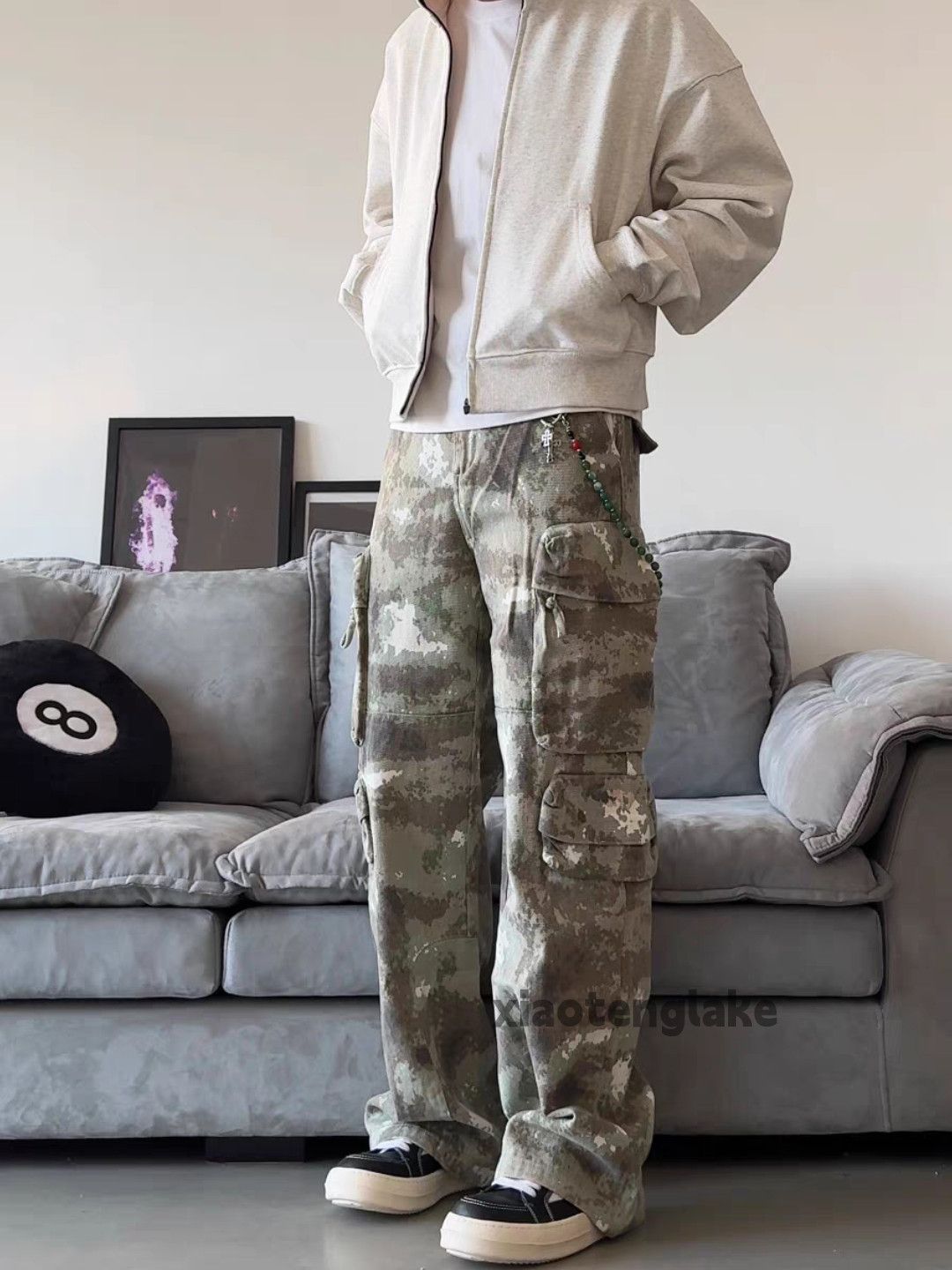 Designer × Vintage utility military skate hiphop cargo camo hiphop pants Size US 34 / EU 50 - 3 Thumbnail