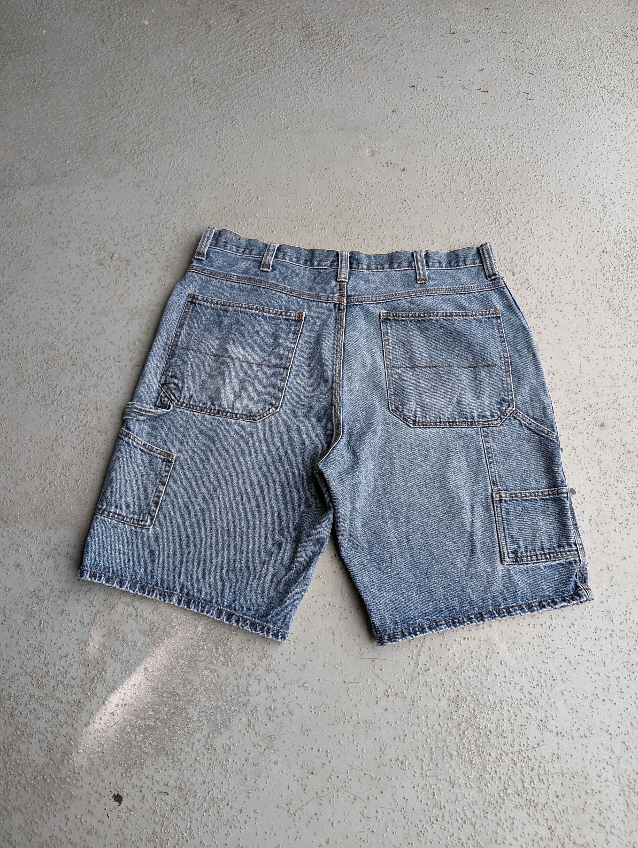 Crazy Y2K Faded Glory Carpenter Jorts Baggy Skater Shorts 38 Bottoms