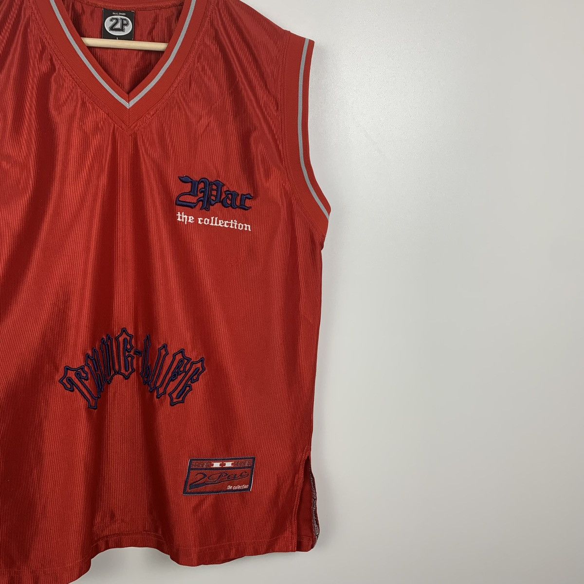 Rap Tees Vintage 90’s 2Pac Band Rap Jersey Tank Top Size L Red Size US L / EU 52-54 / 3 - 5 Thumbnail