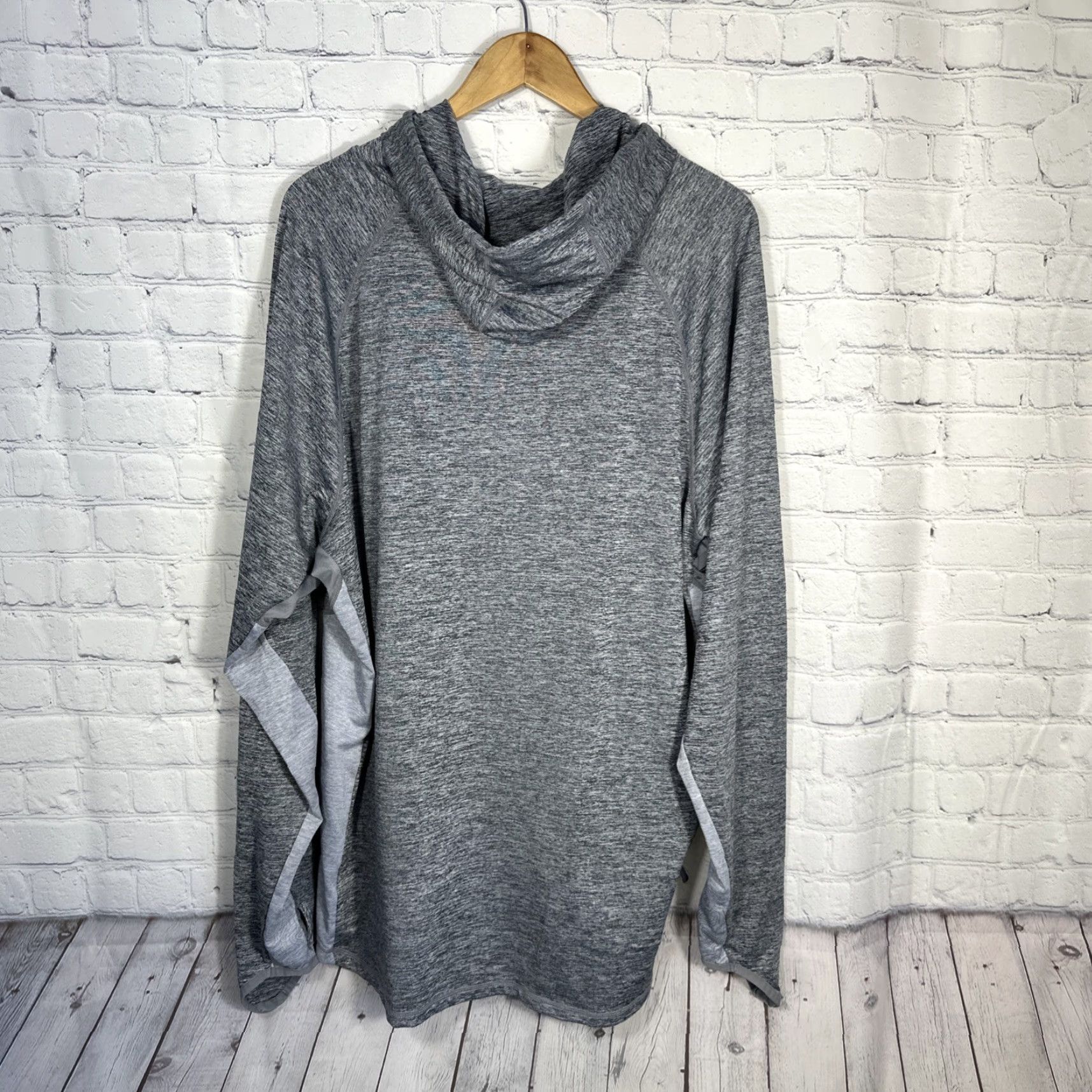 Vintage Shelta Fishing Shirt Hooded XL Gray UPF 50 Outdoor Long Sleeve Heathered Size US XL / EU 56 / 4 - 7 Thumbnail