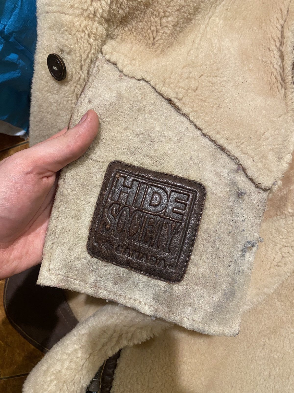 Vintage Hide Society genuine sheepskin jacket Size US XL / EU 56 / 4 - 4 Thumbnail