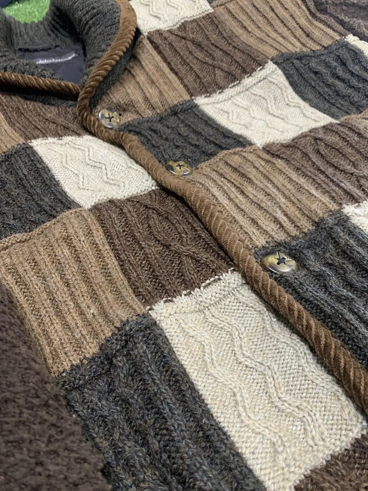 Vintage Arnold bassini Italian vintage knit cardigan. Size US L / EU 52-54 / 3 - 12 Thumbnail