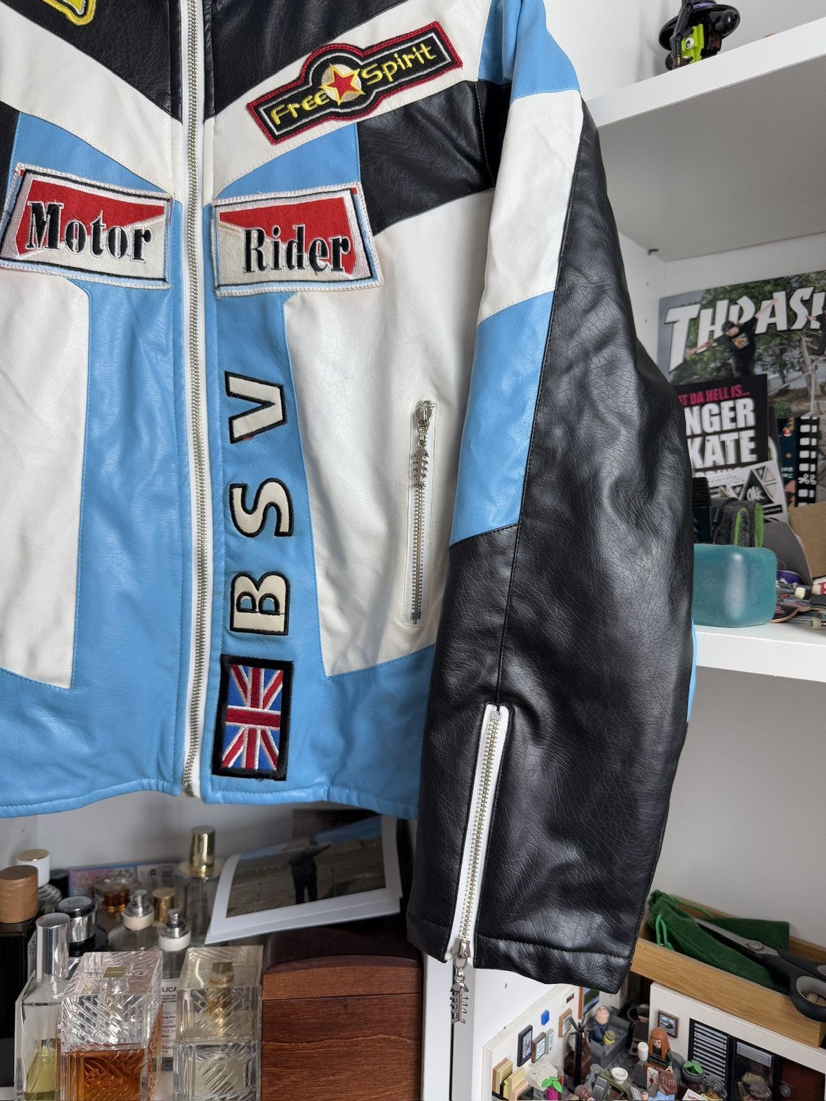 Other Vintage y2k moto biker cropped racing jacket M trend archive Size US M / EU 48-50 / 2 - 5 Thumbnail