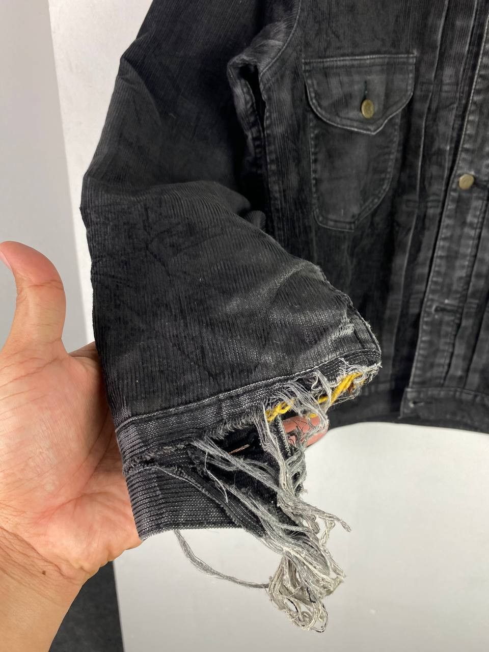 Japanese Brand tenderloin japanese brands corduroy denim jacket distressed Size US L / EU 52-54 / 3 - 7 Thumbnail