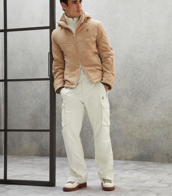 Brunello Cucinelli 0924 Goose Padded Jacket in Light Beige Size US XL / EU 56 / 4 - 2 Thumbnail