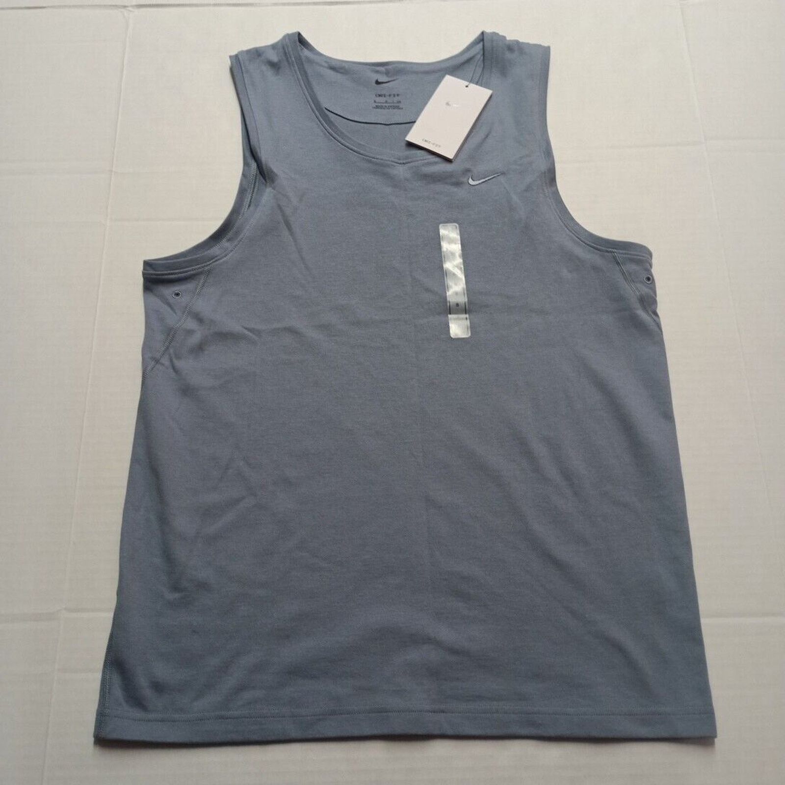 Nike Nike Dri-FIT Tank Top Men's S Small Slate Blue Muscle Shirt Size US S / EU 44-46 / 1 - 1 Thumbnail