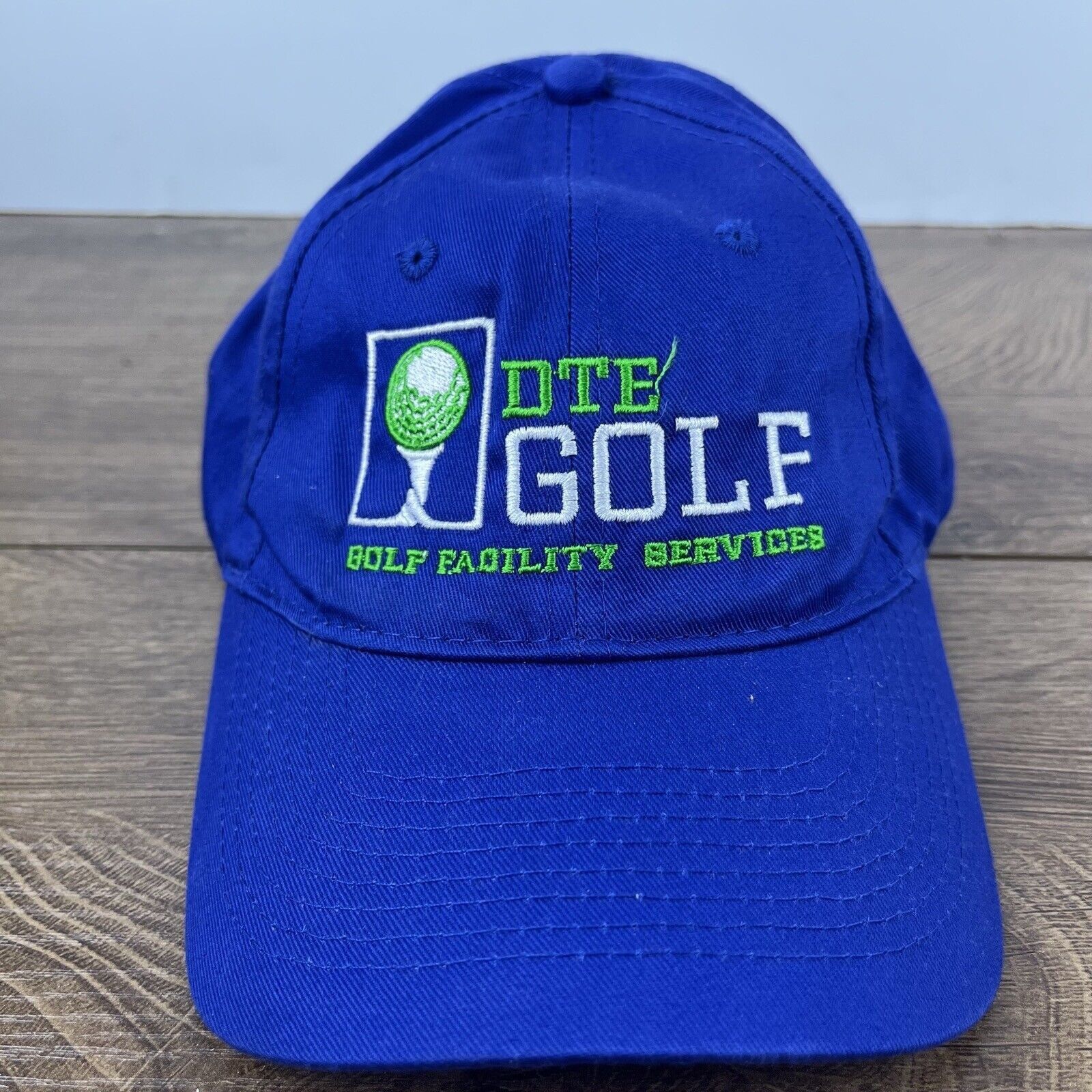 Other DTE Golf Hat DTE GOlf Facility Services Blue Adjustable Hat Size ONE SIZE - 3 Thumbnail