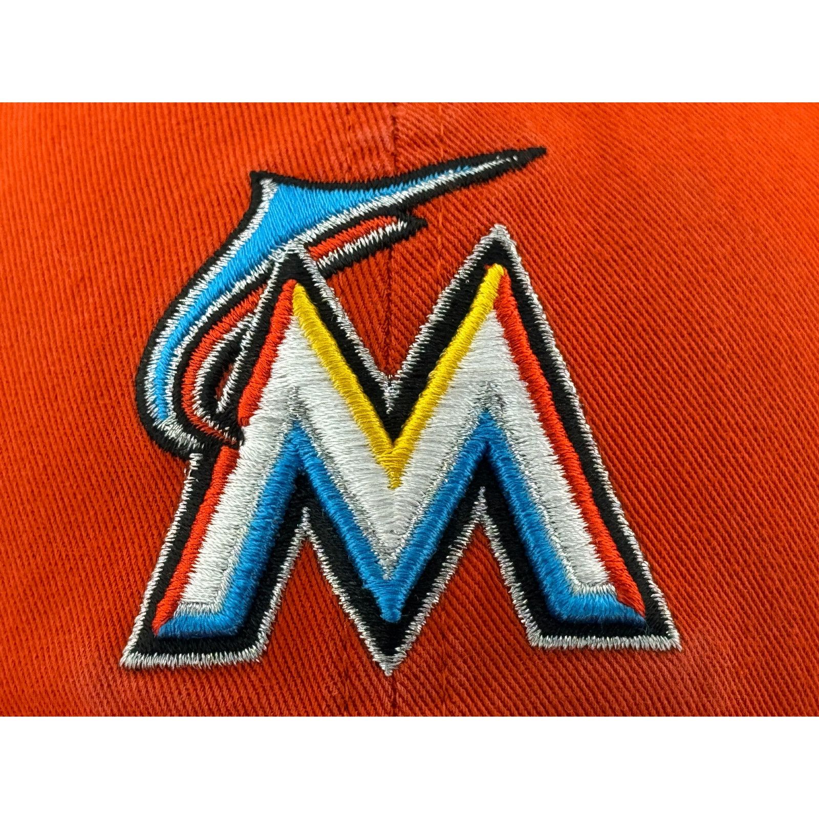 47 Brand Miami Marlins Hat - '47 Clean Up Strapback Dad Cap Size ONE SIZE - 2 Thumbnail