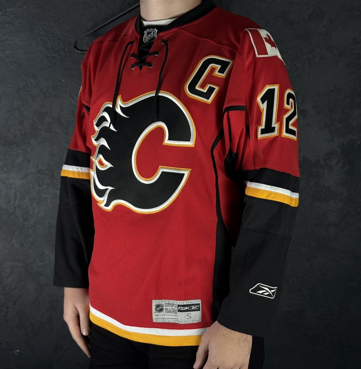 Reebok Vintage Rebook NHL Calgary Flames #12 Jarome Iginla Jersey Size US S / EU 44-46 / 1 - 3 Thumbnail