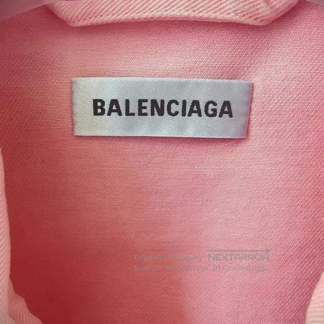 Balenciaga Balenciaga Chest Logo Denim Jacket. Size US S / EU 44-46 / 1 - 3 Thumbnail