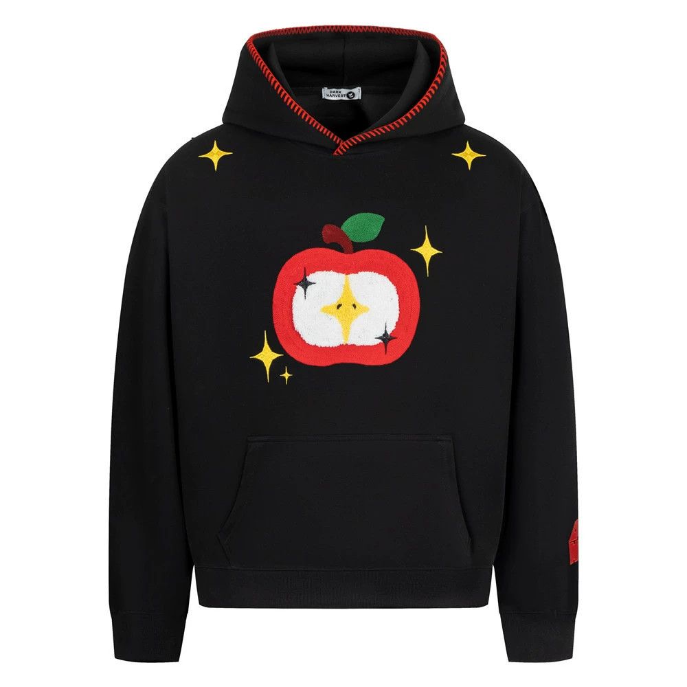 Vintage Loose men's retro apple embroidered hoodie Size US M / EU 48-50 / 2 - 1 Thumbnail
