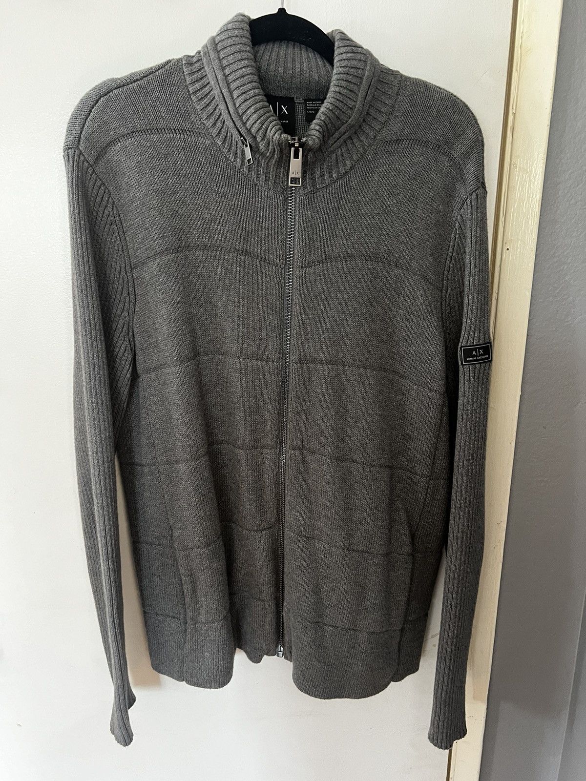 Armani Exchange Grey AX Sweater Size US L / EU 52-54 / 3 - 1 Thumbnail