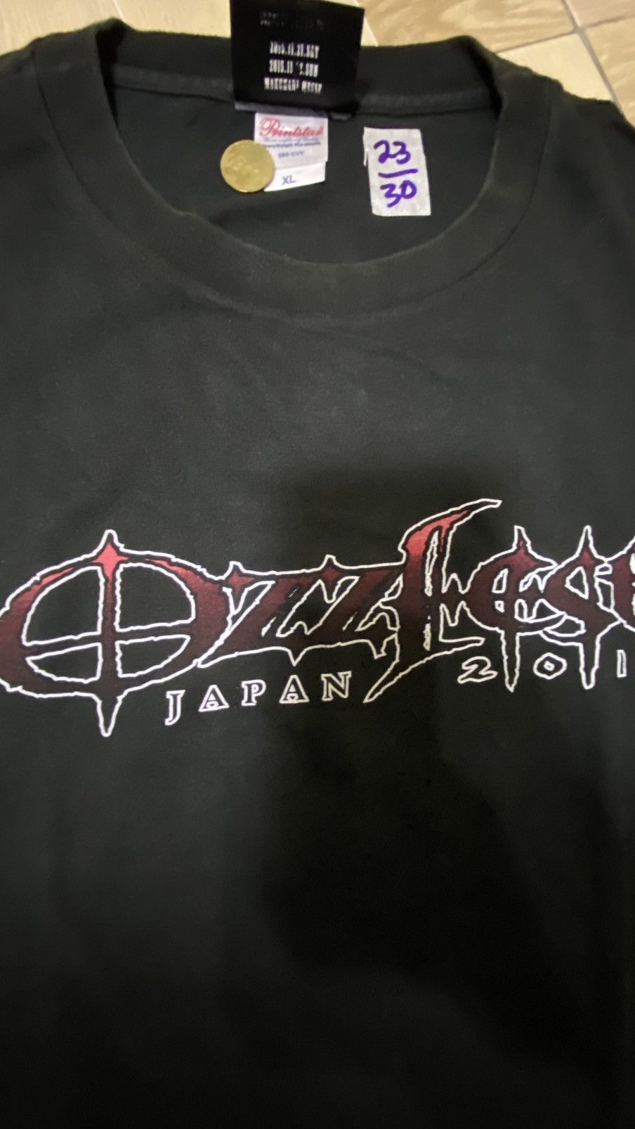 Band Tees OzzFest Japan 2015 Band Tee Size US XL / EU 56 / 4 - 4 Thumbnail