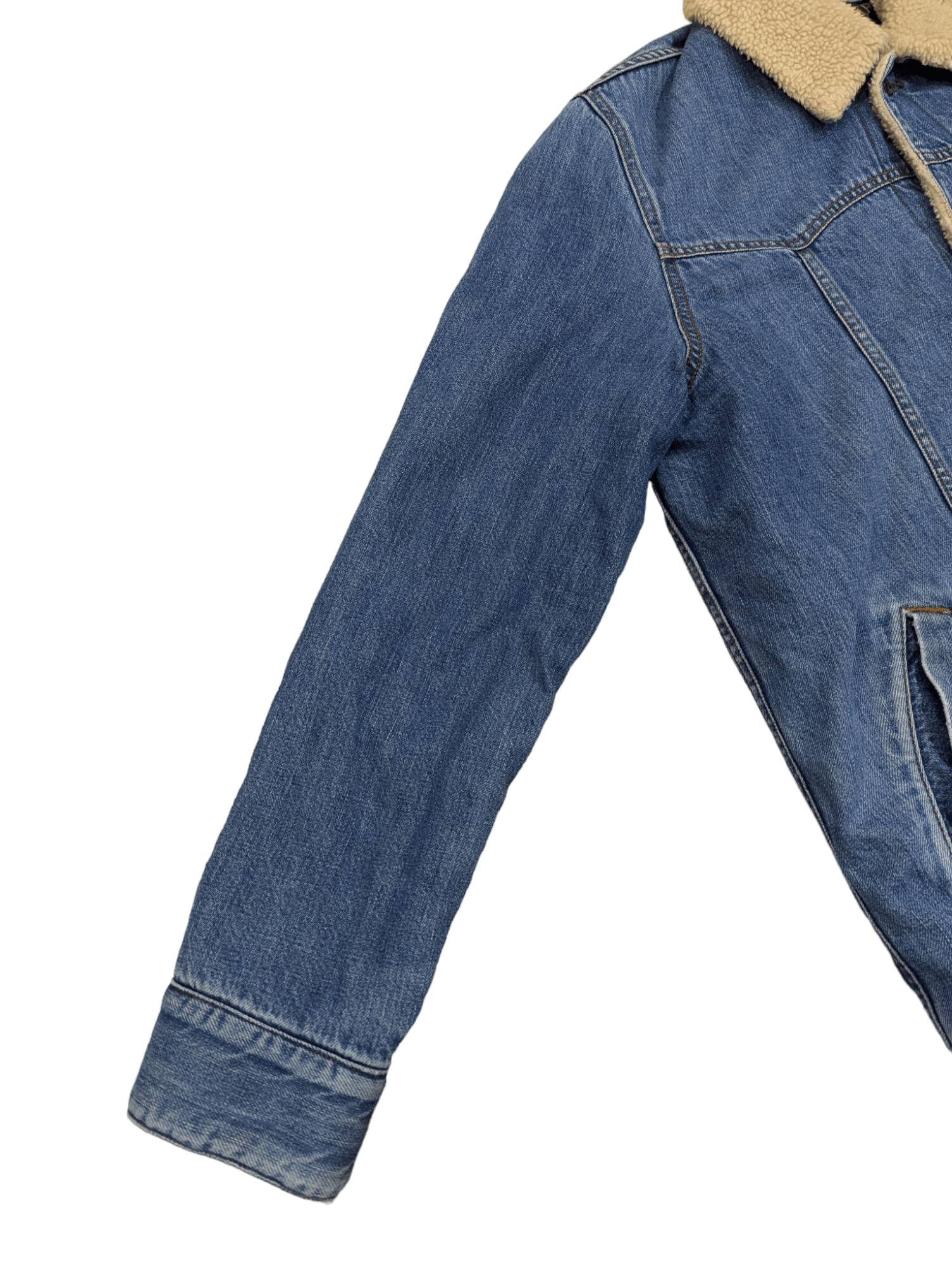 Hysteric Glamour Hysteric Glamour Kinky Jeans Denim Sherpa Jacket Size L / US 10 / IT 46 - 4 Thumbnail