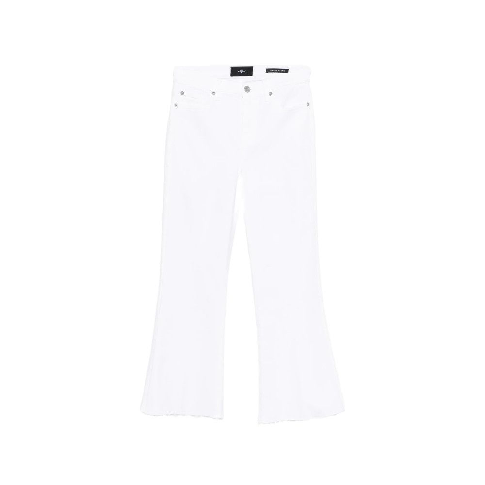 7 For All Mankind 7 For All Mankind WHITE Denim - Flared Jeans Size 26" / US 2 / IT 38 - 1 Thumbnail
