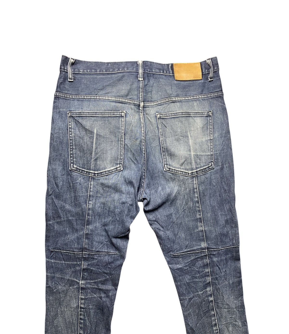 Beams Plus × Hysteric Glamour × Japanese Brand Vintage Beams Co Ltd Faded Distress Skinny Jeans Size US 32 / EU 48 - 5 Thumbnail