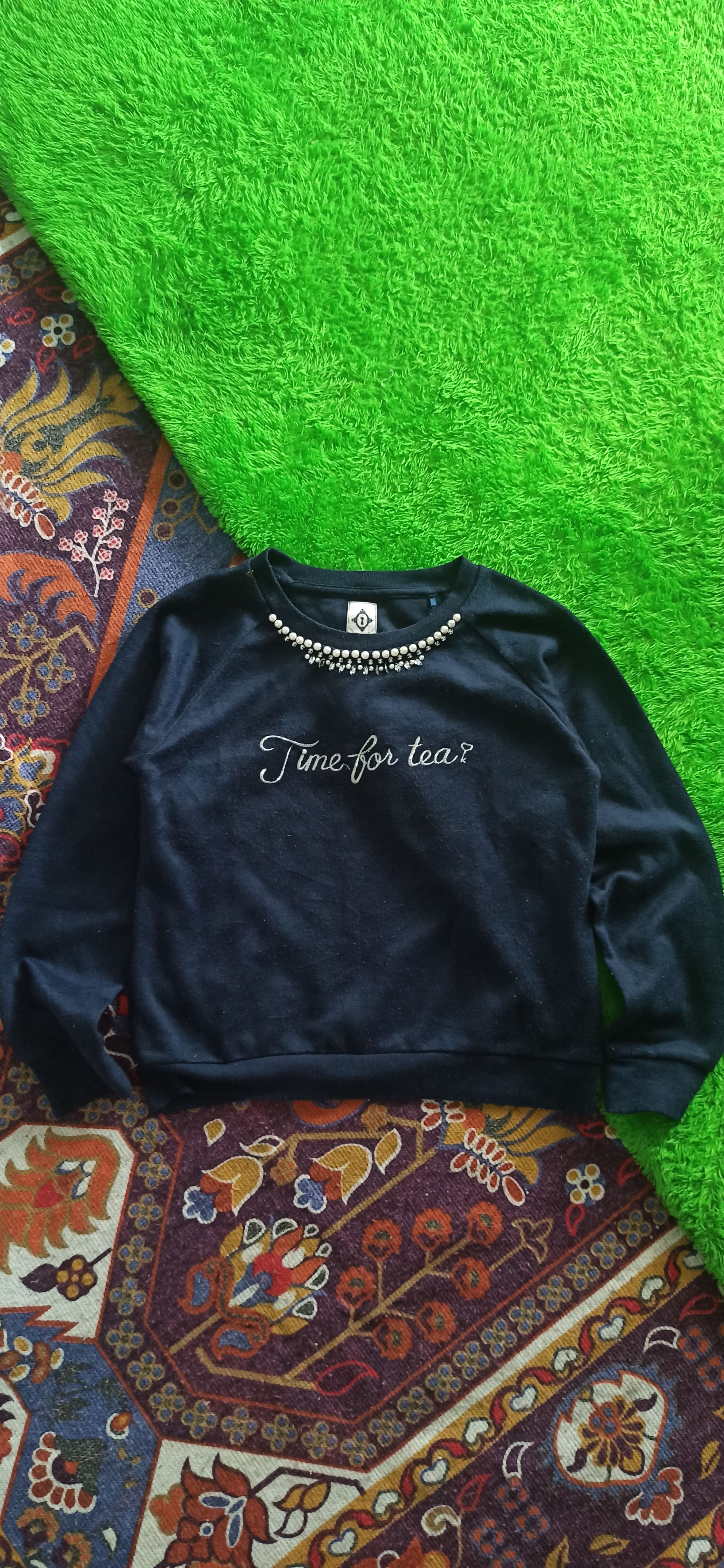 Disney × Japanese Brand × Vintage Disney x Time for Tea Embroidery Sweatshirt Knit Size M / US 6-8 / IT 42-44 - 1 Thumbnail