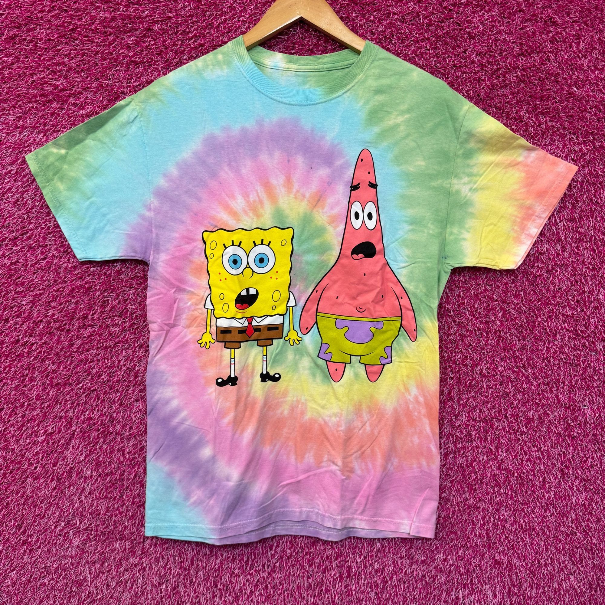 Nickelodeon Sponge Bob Best Friends Forever tiedye T-shirt size medium Size US M / EU 48-50 / 2 - 1 Thumbnail