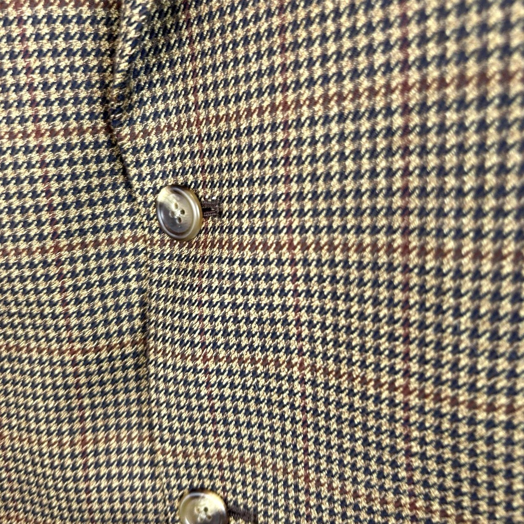 Jos. A. Bank Jos. A. Bank Sport Coat Mens 46R Wool Houndstooth Notch Two-Button Single-Breasted Blazer Size 46R - 7 Thumbnail