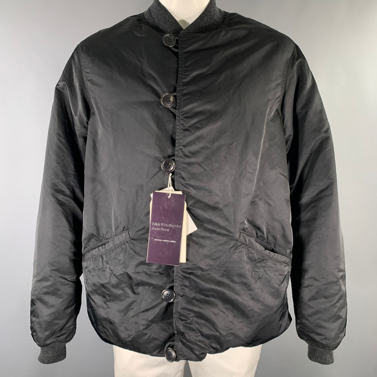 Visvim VISVIM Size L Black Nylon Reversible Bomber Jacket Size US L / EU 52-54 / 3 - 1 Thumbnail