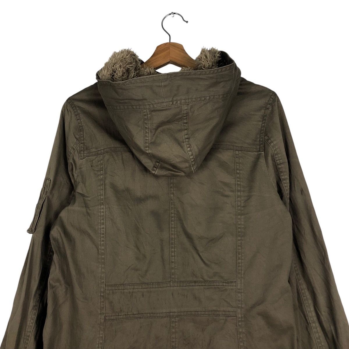 Japanese Brand 📌Mk Klein+ Parka Jacket Military Mink Fur Shearling Blanket Size US M / EU 48-50 / 2 - 10 Thumbnail