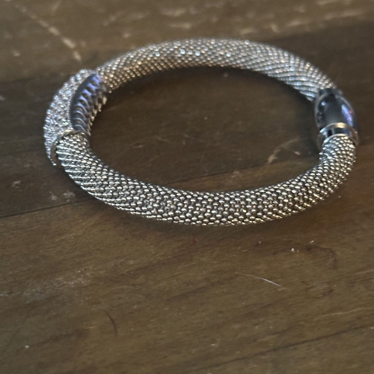 Other Stainless steel paved tube bangle bracelet Size ONE SIZE - 5 Thumbnail