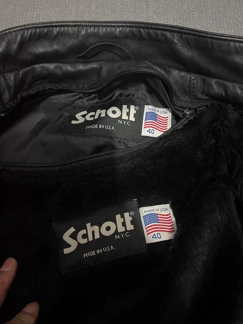 Schott Schott Classic stand-up collar coffee rider motorcycle mot Size US L / EU 52-54 / 3 - 7 Thumbnail