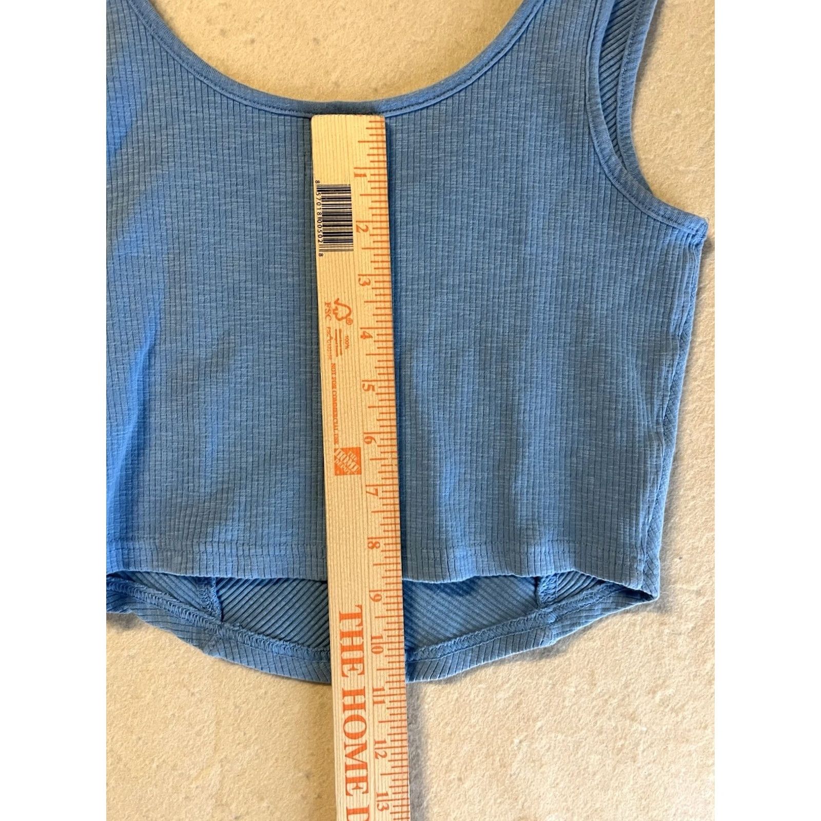 Vintage Aerie Tank Top Cropped Light Blue Women's Medium Yoga Activewear Sleeveless Performance Shirt Size M / US 6-8 / IT 42-44 - 4 Thumbnail