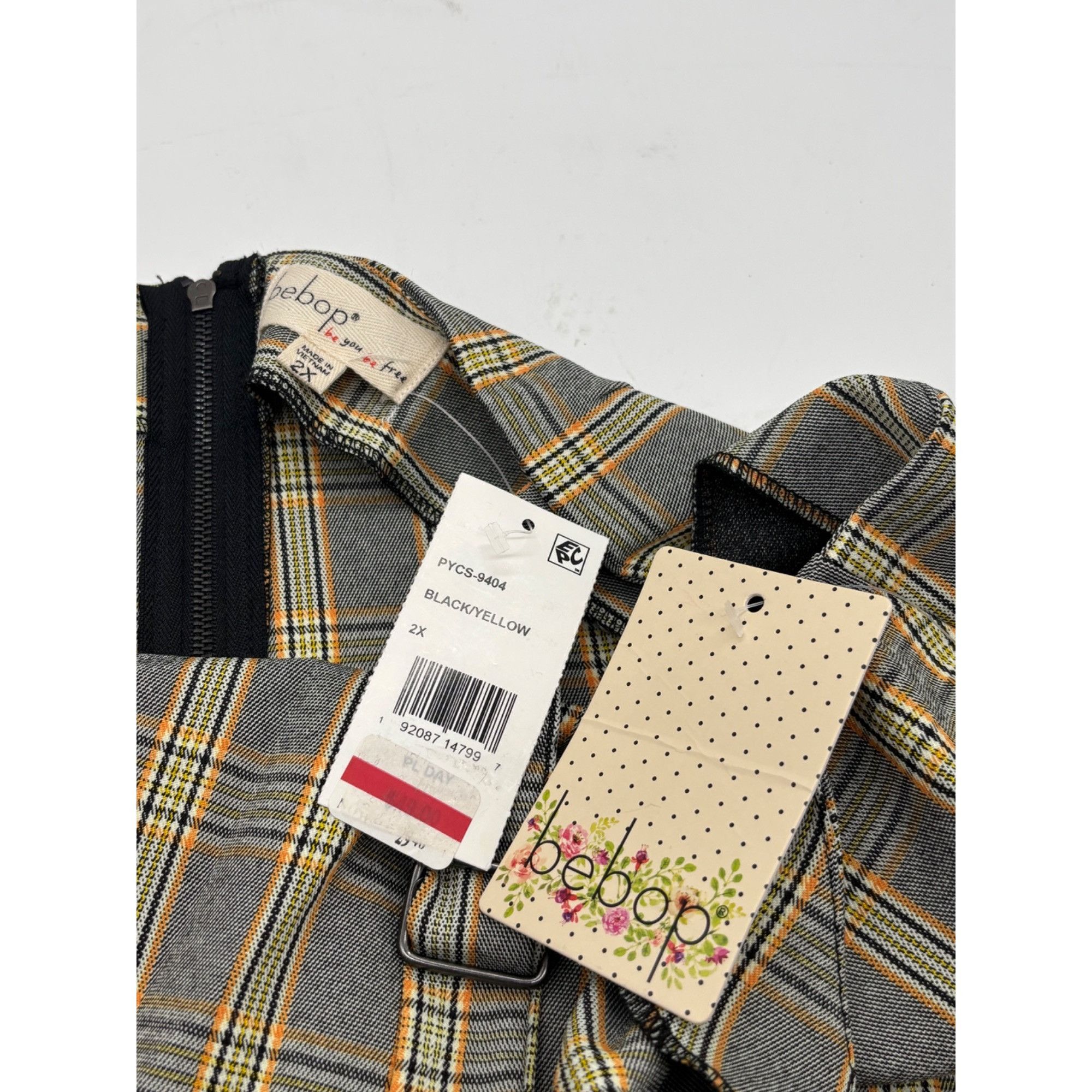 Other Be Bop Trendy Plus Size Plaid Jumper Dress, 2X, Size ONE SIZE - 7 Thumbnail