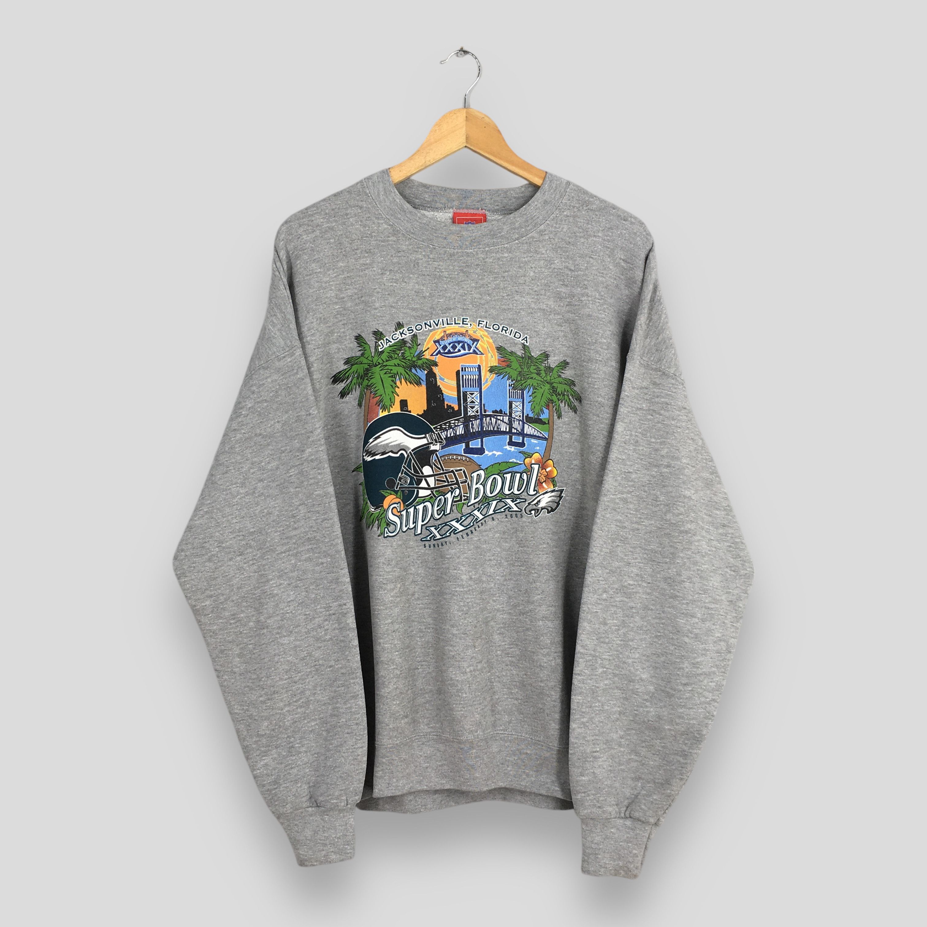 NFL Vintage Philadelphia Eagles Football NFL Sweatshirt 2XLarge Size US XXL / EU 58 / 5 - 1 Thumbnail