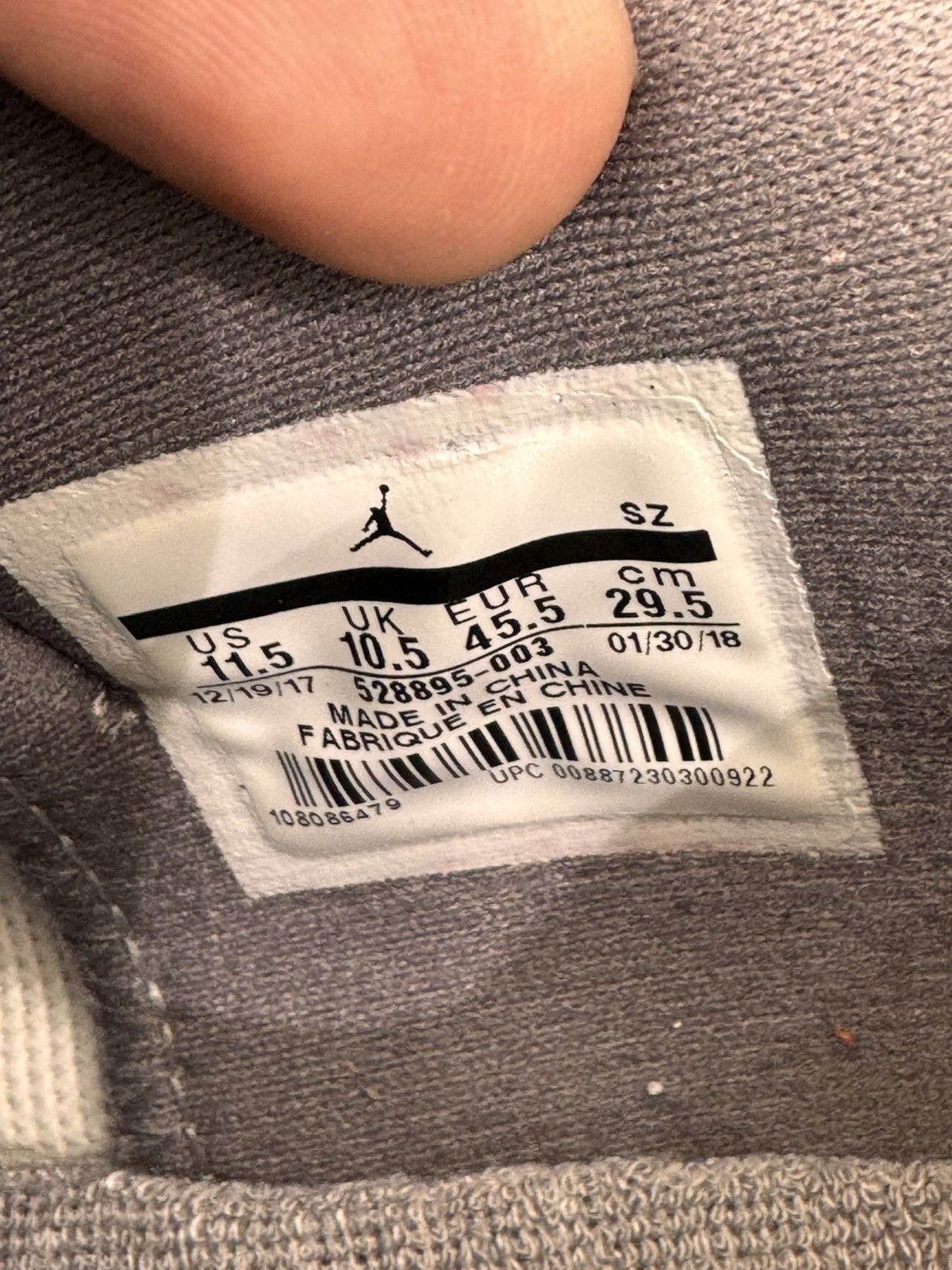 Jordan Brand Air Jordan 11 Low Cool Grey Size 11.5 (2018) Size US 11.5 / EU 44-45 - 9 Thumbnail