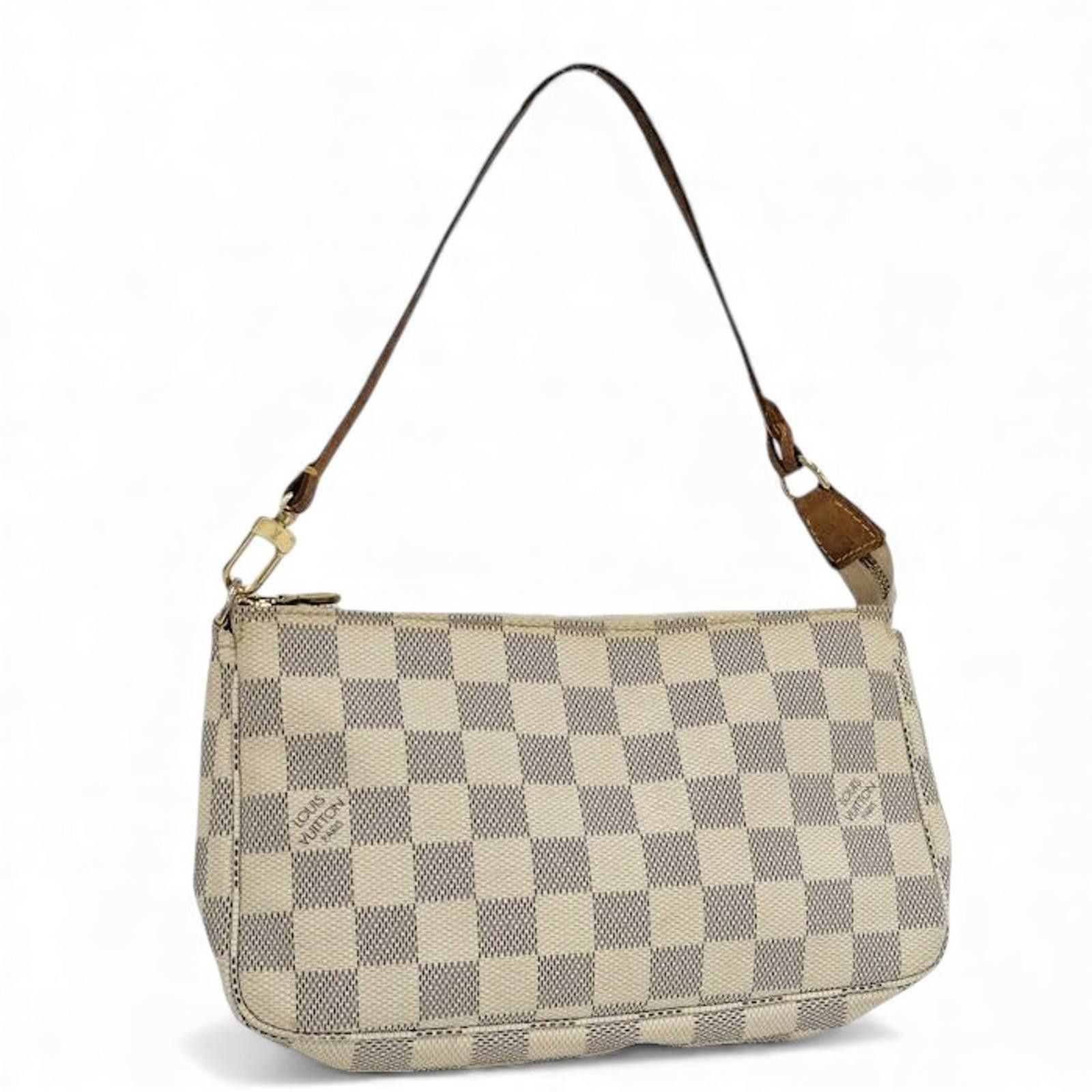 Louis Vuitton Louis Vuitton - Damier Azur Canvas Shoulder Bag Size ONE SIZE - 3 Thumbnail