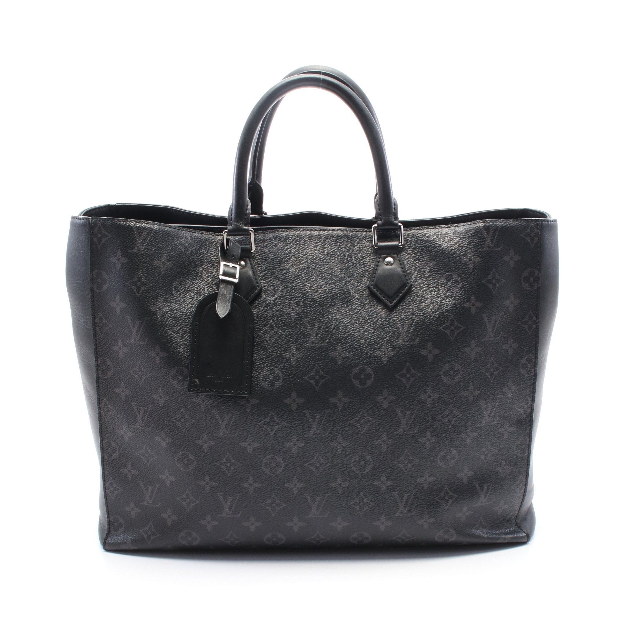 Louis Vuitton Louis Vuitton Grand Sack Monogram Eclipse Handbag Tote Bag Leather Black Size ONE SIZE - 1 Thumbnail