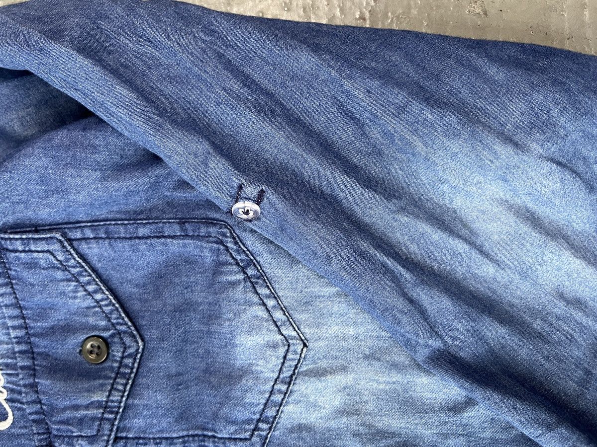 14th Addiction In The Attic Dirty Denim Chambray Shirt Size US L / EU 52-54 / 3 - 8 Thumbnail