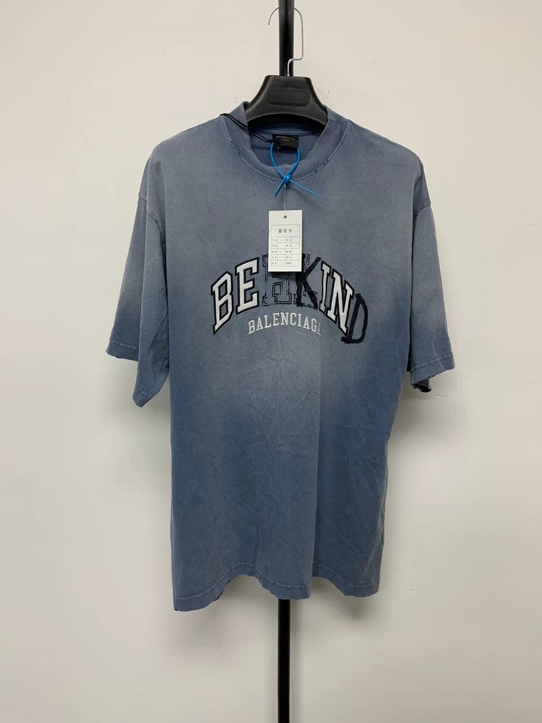Balenciaga Balenciaga Letter printed T-shirt with round neck and shor Size US XS / EU 42 / 0 - 1 Thumbnail