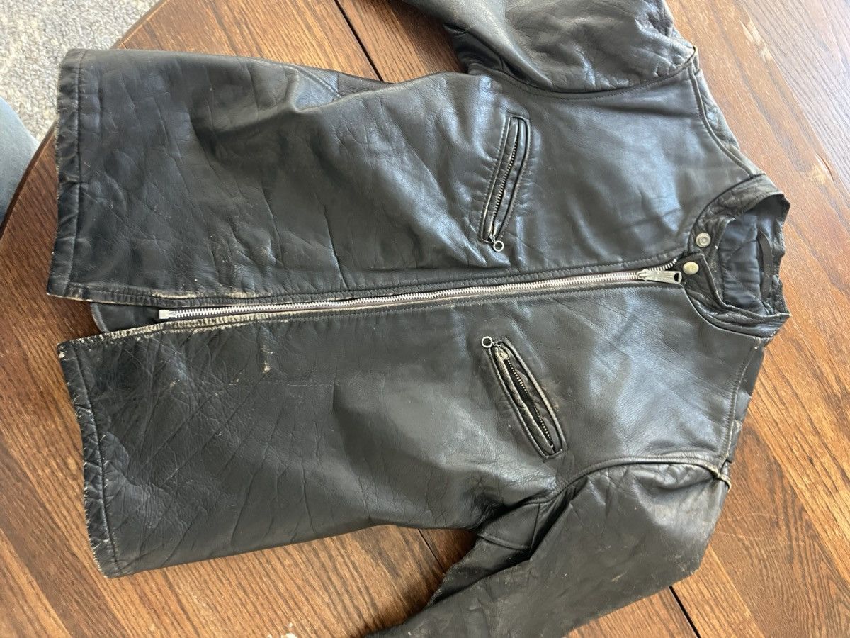 Schott Vintage 1960s Schott Perfect Steerhide Cafe Racer medium 40 Size US M / EU 48-50 / 2 - 23 Thumbnail
