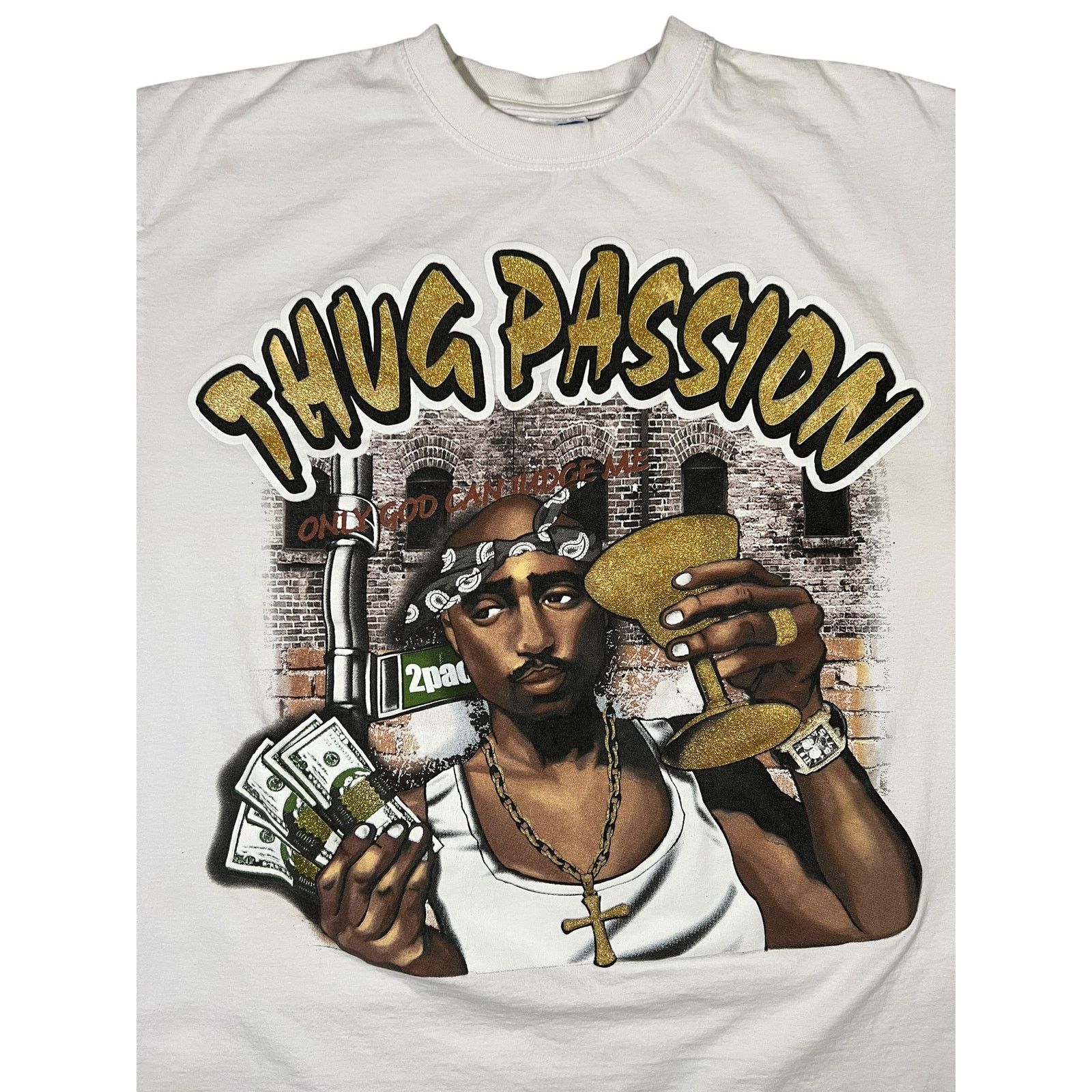 Rap Tees × Vintage Vintage Y2K Tupac Shakur Thug Passion 2pac rap tee (XL) Size US XL / EU 56 / 4 - 2 Thumbnail