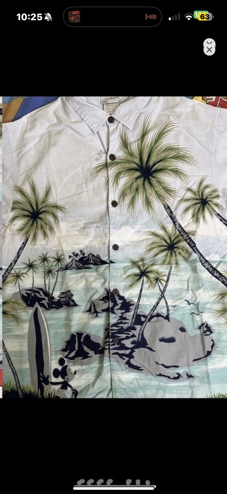 ***FINAL DROP***RARE 00s MICKEY SURF DISNEYLAND SHIRT M