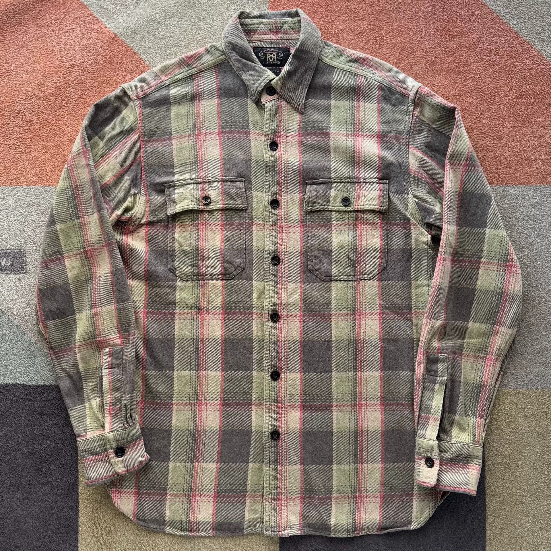 RRL Ralph Lauren RRL Ralph Lauren Double RL Thick Plaid Shirt Size US S / EU 44-46 / 1 - 1 Thumbnail
