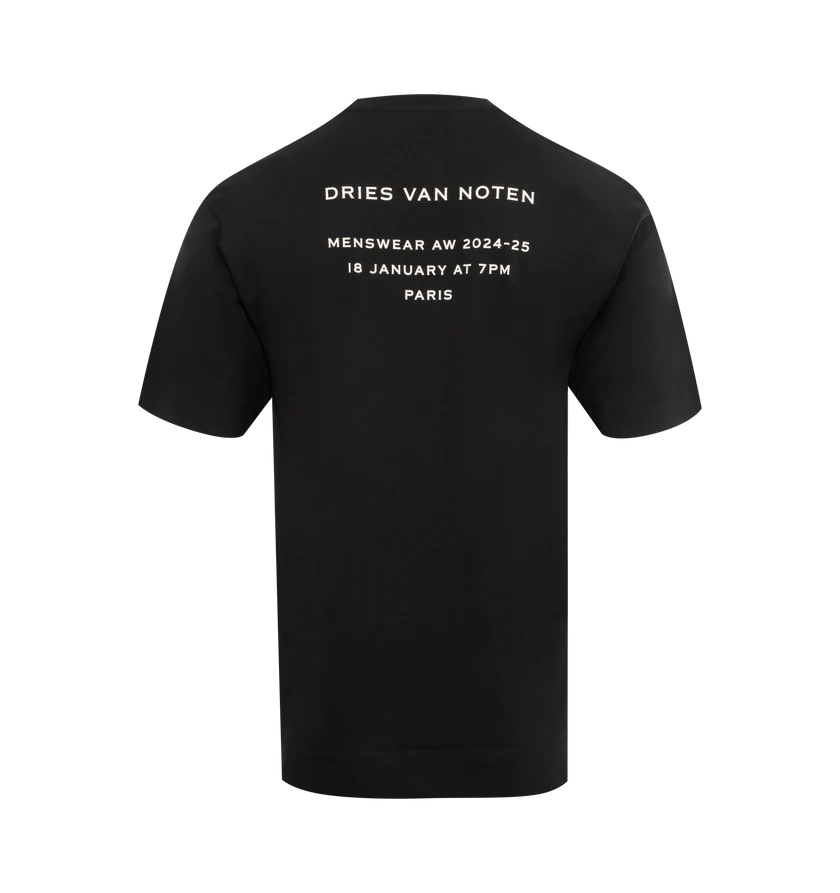 Dries Van Noten o1h1sh11224 Theme Song T-Shirt in Black Size US M / EU 48-50 / 2 - 2 Thumbnail