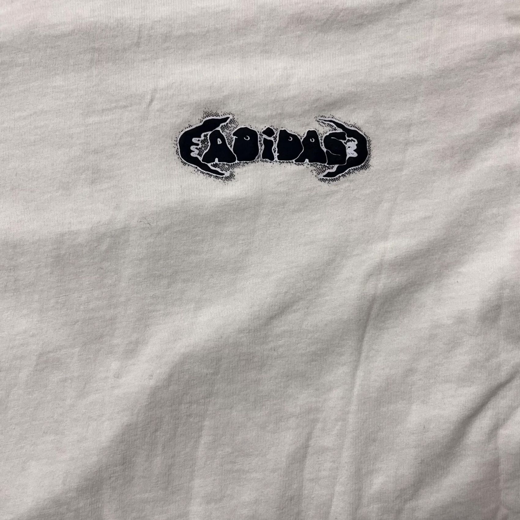 Adidas Adidas Originals Shirt Mens Large White 3 Stripe Back Print Graphic Tee T-Shirt Size US L / EU 52-54 / 3 - 2 Thumbnail