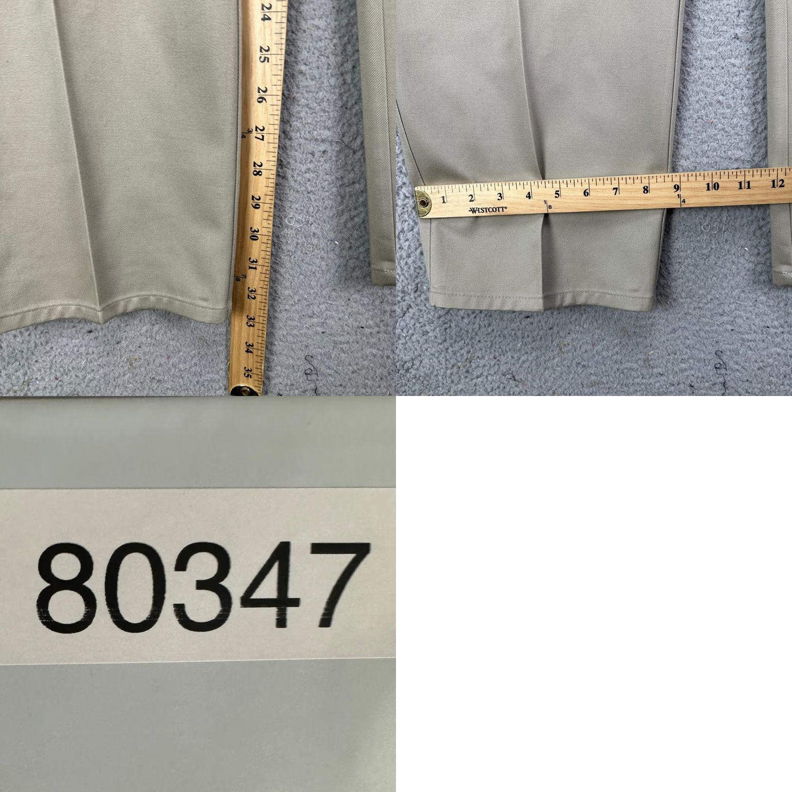 Haggar Haggar Khaki Pants Mens 38X32 Beige Flat Front Straight Leg Pockets Casual NEW Size US 38 / EU 54 - 8 Thumbnail