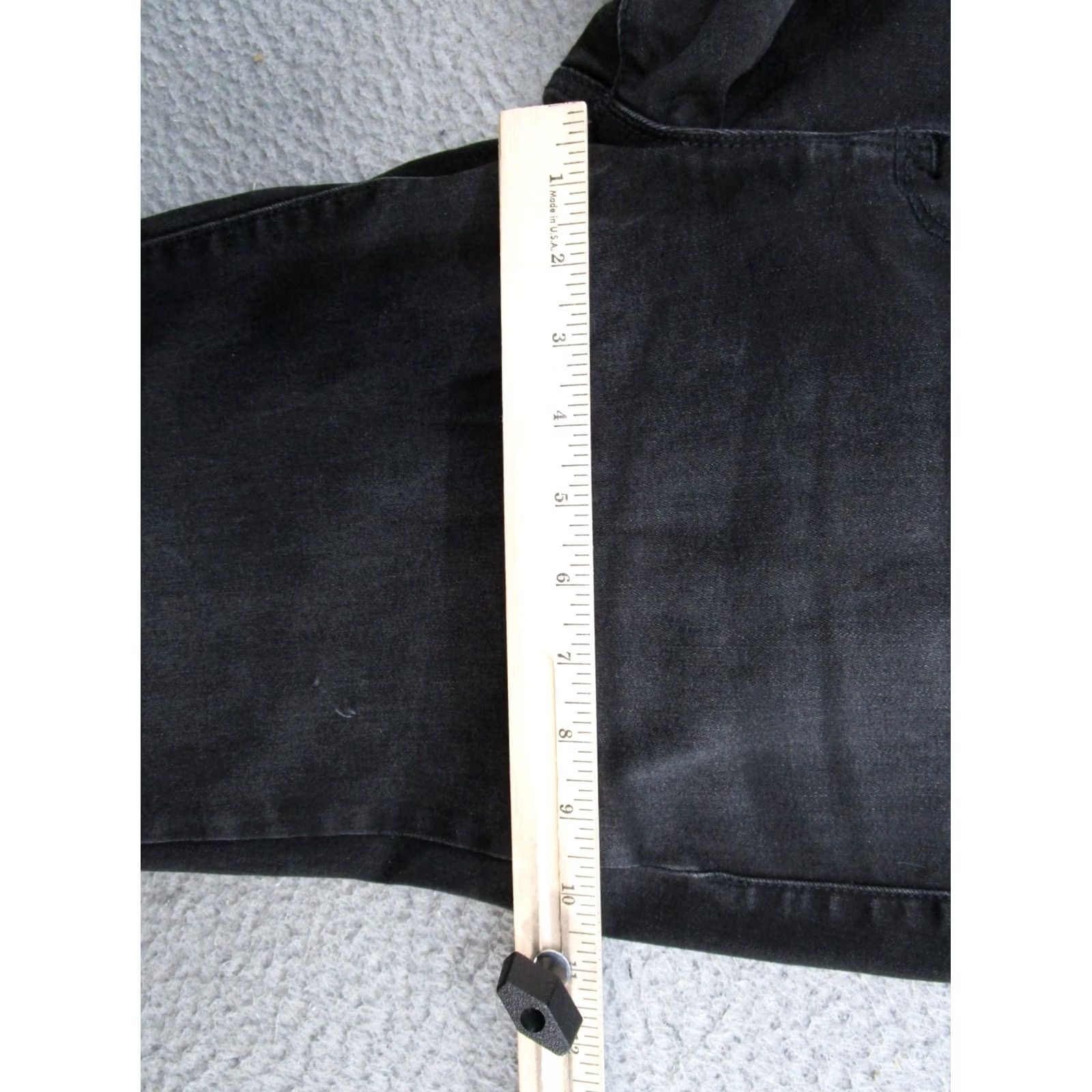 Vintage Maurices Black Stretch Denim Skinny Jeans Women's Size L Reg Denim Skinny Jeans Womens L Black Stretch Maurices Size 36" / US 14 / IT 50 - 6 Thumbnail